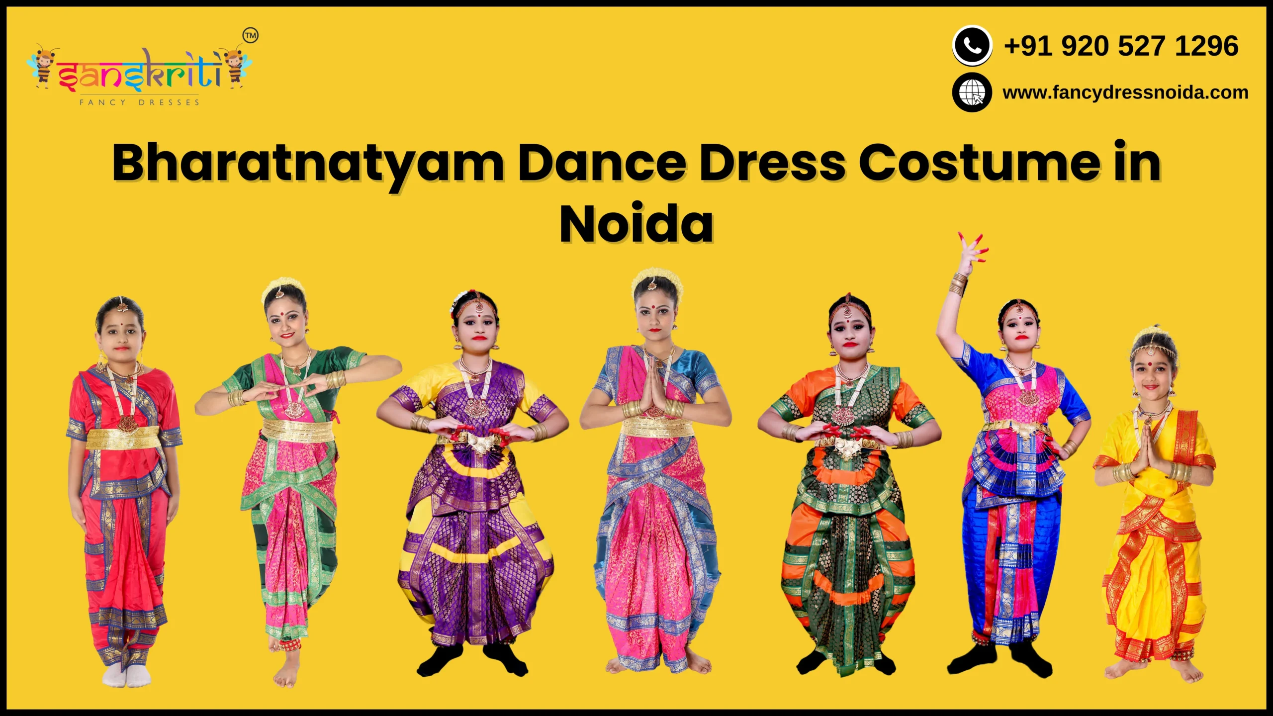 Bharatnatyam Dance Dress Costume in Noida