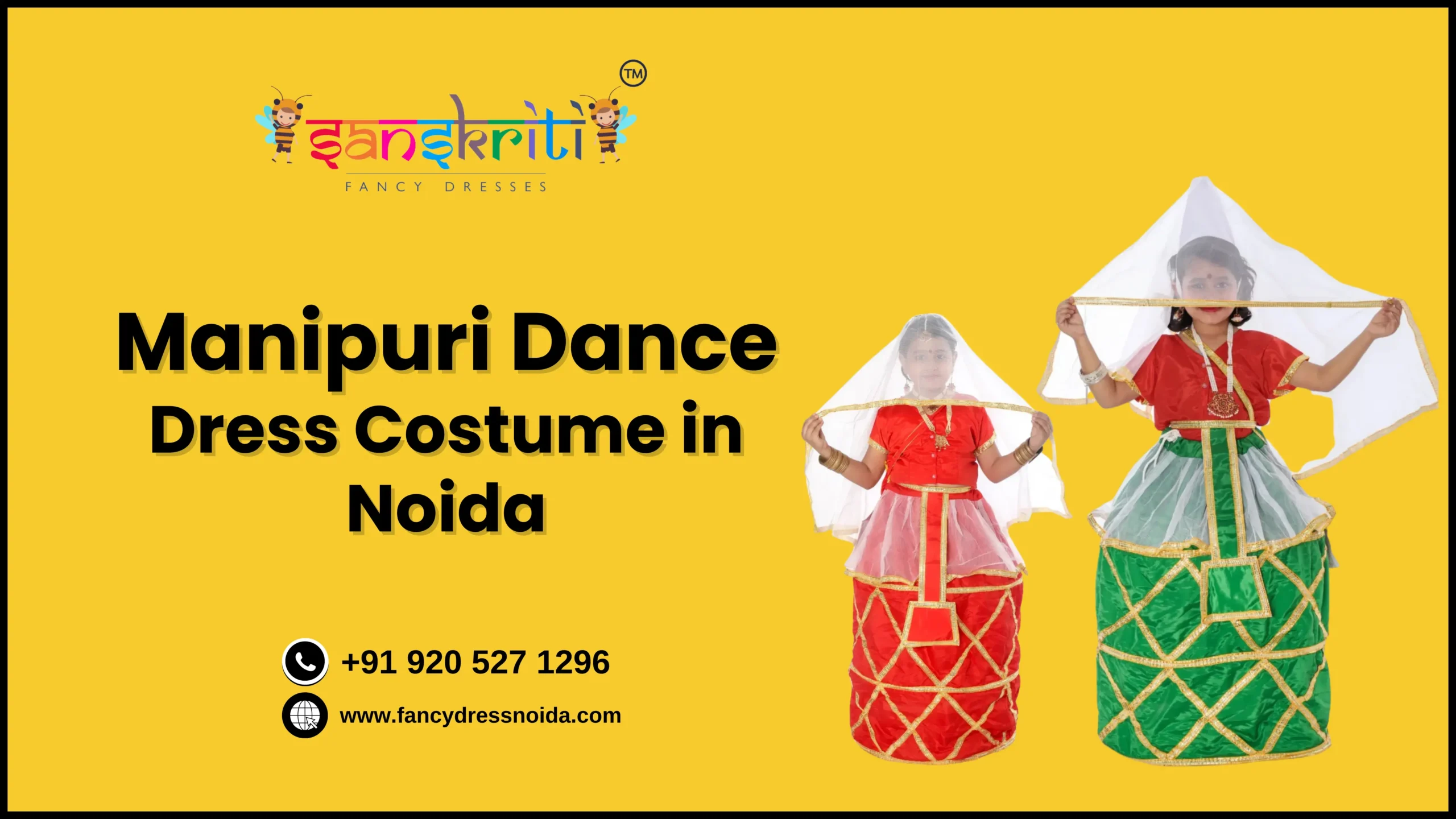 Manipuri Dance Dress Costume in Noida